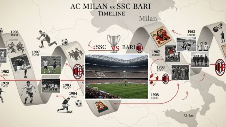 AC Milan vs SSC Bari Timeline