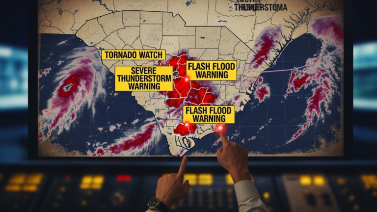 multiple severe thunderstorm alerts issued for south carolina counties