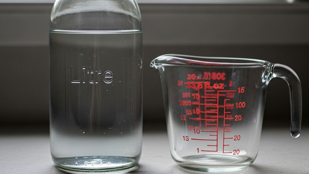 how many ounces in a liter