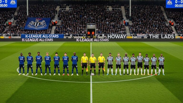 k-league xi vs newcastle united f.c. lineups