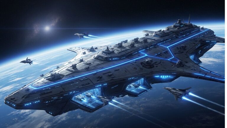 Space Force Orbital Warship Carrier