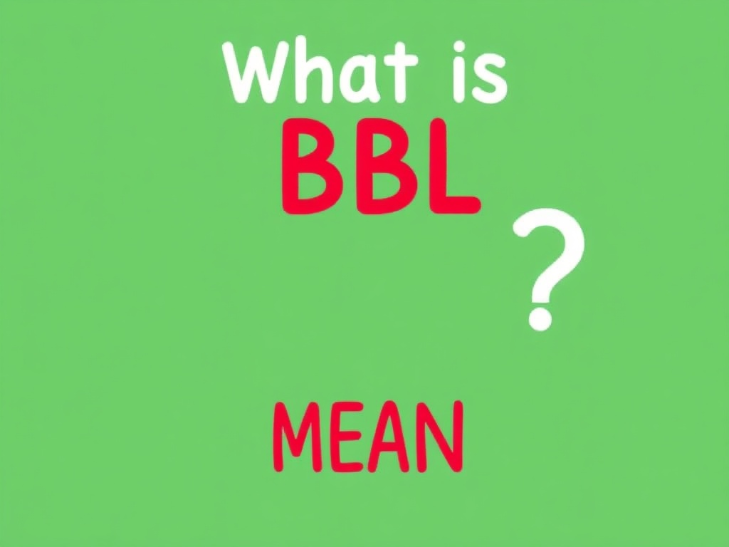 what is bbl smell mean